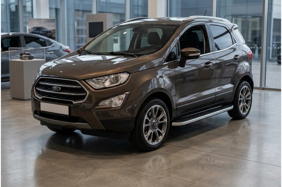 Ford Ecosport 2013-2022 Side Steps Tayga Grey (2 pcs, Aluminum) Image