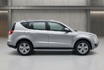 Geely Emgrand X7 2011- Side Steps Tayga Grey (2 pcs, Aluminum) photo 1
