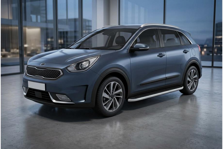 Kia Niro 2016–2021 Side Steps Tayga Grey (2 pcs, Aluminum) Photo 1