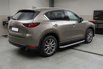 Mazda CX-5 2017–2025 Side Steps Tayga Grey (2 pcs, Aluminum) photo 1
