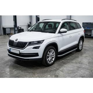 Side Steps Tayga Grey (2 pcs, Aluminum) Skoda Kodiaq 2016-2023 photo 1