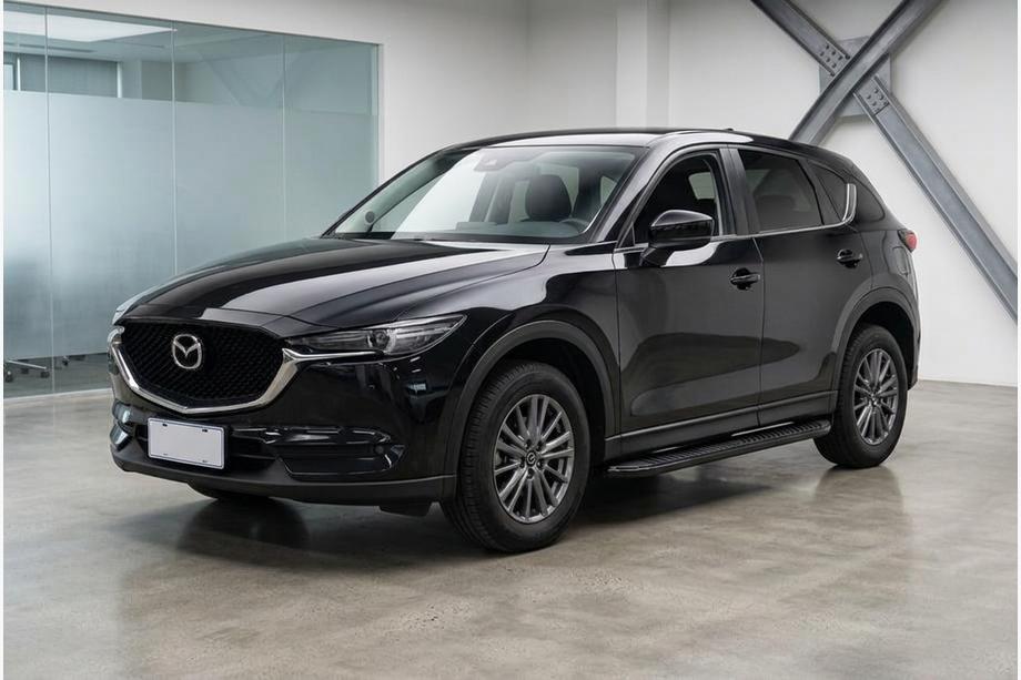 Mazda CX-5 2017–2025 Side Steps Tayga Black (2 pcs, Aluminum) Photo 1