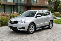Geely Emgrand X7 2011- Side Steps Tayga V2 (2 pcs, Aluminum) photo 1
