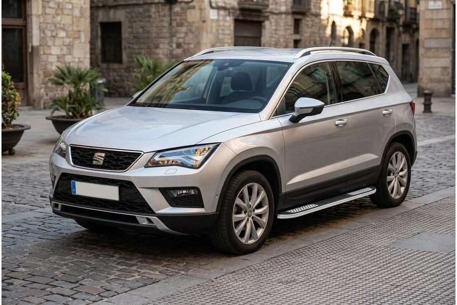 Seat Ateca 2016- Side Steps Tayga V2 (2 pcs, Aluminum) Image