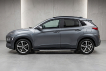 Hyundai Kona 2017-2023 Side Steps Bosphore Grey (2 pcs, Aluminum) photo 1