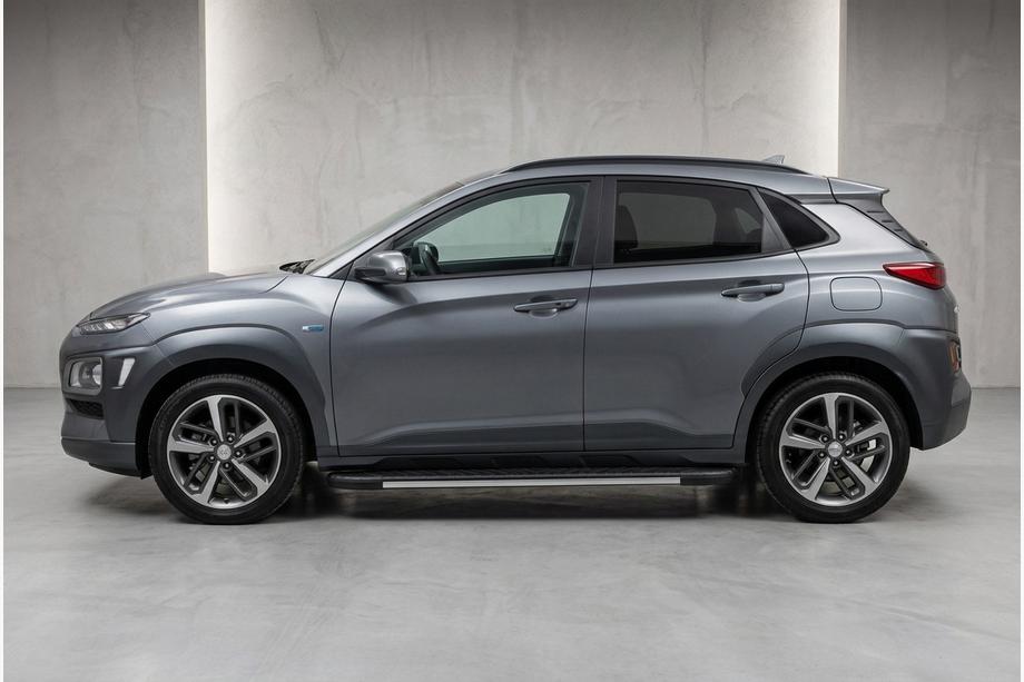 Hyundai Kona 2017-2023 Side Steps Bosphore Grey (2 pcs, Aluminum) Image