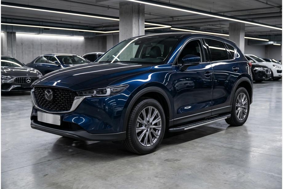 Mazda CX-5 2017–2025 Side Steps Bosphore Grey (2 pcs, Aluminum) Image