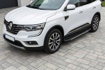 Renault Koleos 2016-2024 Side Steps Bosphore Grey (2 pcs, Aluminum) photo 1