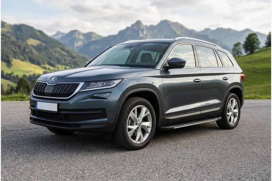 Skoda Kodiaq 2016-2023 Side Steps Bosphore Grey (2 pcs, Aluminum) Image