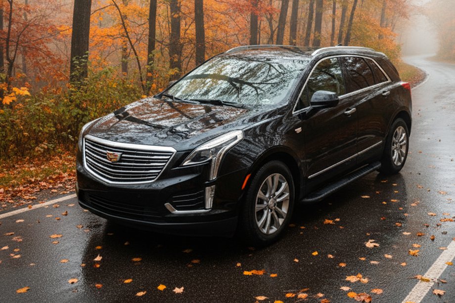 Cadillac XT5 2016- Side Steps Bosphore Black (2 pcs, Aluminum) Image