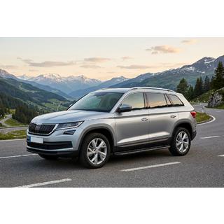 Side Steps Bosphore Black (2 pcs, Aluminum) Skoda Kodiaq 2016-2023 photo 1