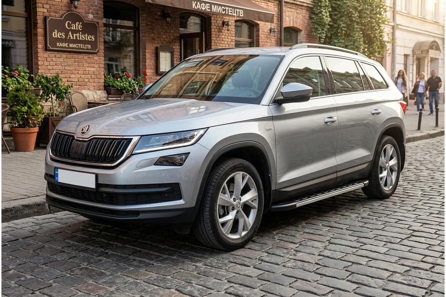 Skoda Kodiaq 2016-2023 Side Steps Duru (2 pcs, Aluminum) Image