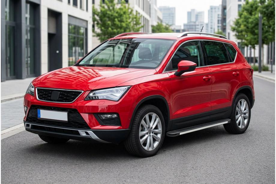 Seat Ateca 2016- Side Steps Maya V1 (2 pcs, Aluminum) Image