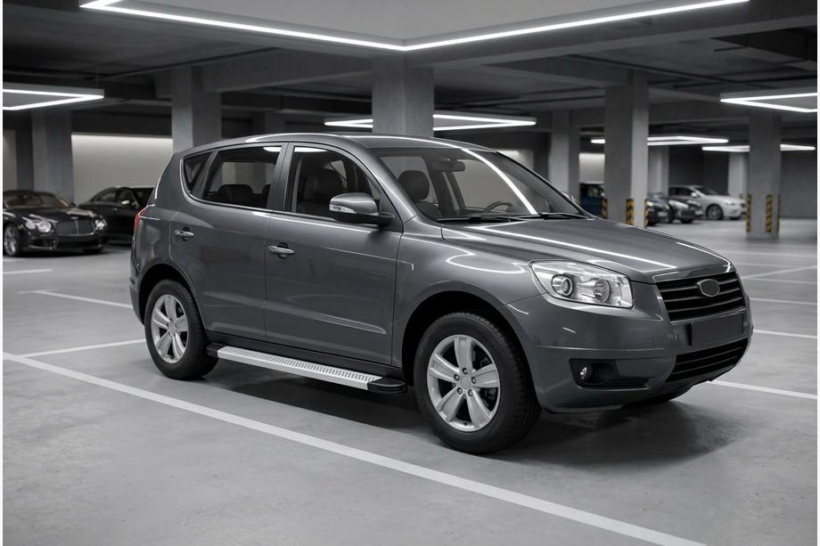 Geely Emgrand X7 2011- Side Steps Maya V2 (2 pcs, Aluminum) Image