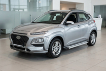 Hyundai Kona 2017-2023 Side Steps Maya V2 (2 pcs, Aluminum) photo 1