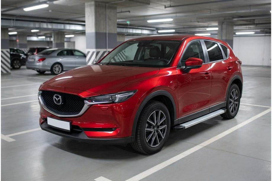 Mazda CX-5 2017–2025 Side Steps Maya V2 (2 pcs, Aluminum) Image