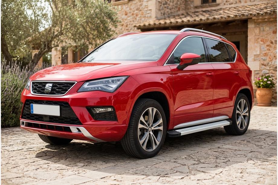 Seat Ateca 2016- Side Steps Maya V2 (2 pcs, Aluminum) Image