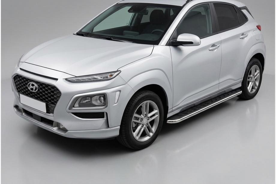Hyundai Kona 2017-2023 Side Steps Maydos V1 (2 pcs, Aluminum) Image
