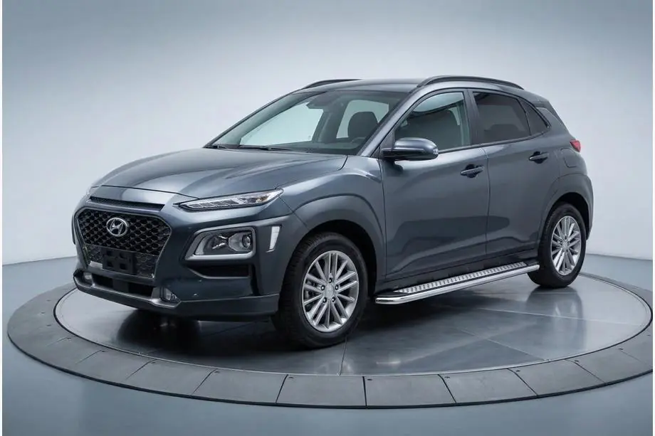 Hyundai Kona 2017-2023 Side Steps Maydos V2 (2 pcs, Aluminum & Stainless Steel) Image