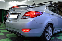 Hyundai Accent 2011-2017 Spoiler Niken V2 (primed for painting) photo 3