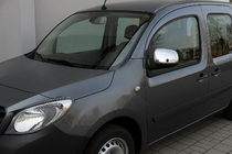 Mercedes Citan 2013-2021 Mirror Covers (2 pcs, Stainless Steel) OmsaLine - Italian Stainless Steel photo 1