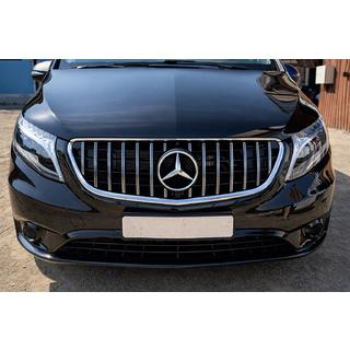 Front Grille GT Panamericana Chrome (2014-2023 for Vito W447) Mercedes Vito/V-class W447 2014- photo 1
