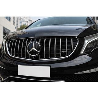 Front Grille GT Panamericana Chrome (2014-2019 for V-Class) Mercedes Vito/V-class W447 2014- photo 2