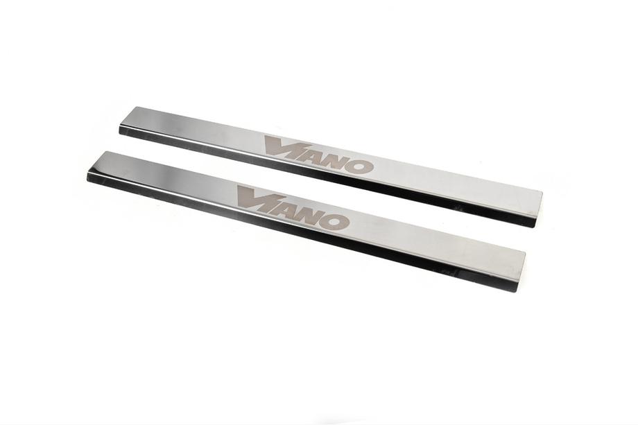 Mercedes Viano 2004-2014 Door Sill Covers VIP-Style (2 pcs, Stainless Steel) Image
