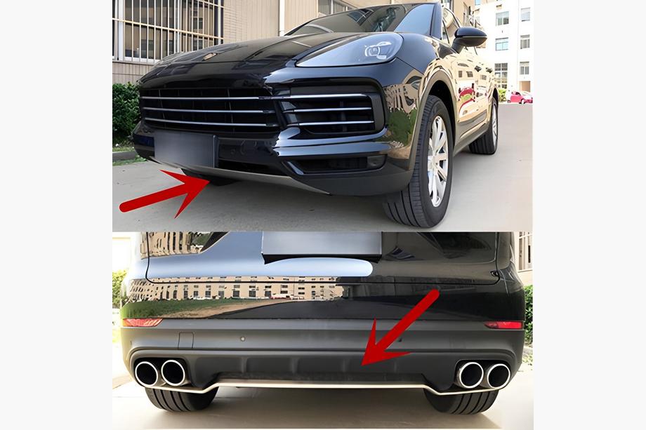 Porsche Cayenne 2018- Front and Rear Bumper Extensions Image