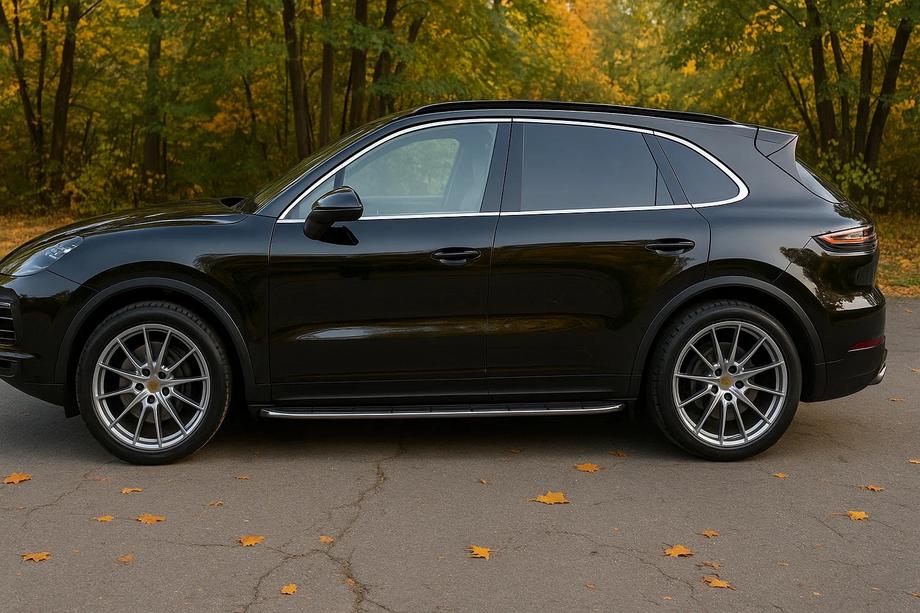 Porsche Cayenne 2018- Side steps running boards (2 pcs, aluminum) Image