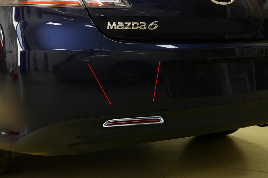 Mazda 6 2008-2012 Rear fog light covers (2 pcs, plastic) Image