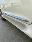 Toyota Land Cruiser Prado 150 2009-2023 Side Steps GX-Style (2 pcs, Aluminum) White (grey step) photo 5