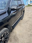 Toyota Land Cruiser Prado 150 2009-2023 Side Steps GX-Style (2 pcs, Aluminum) White (grey step) photo 8