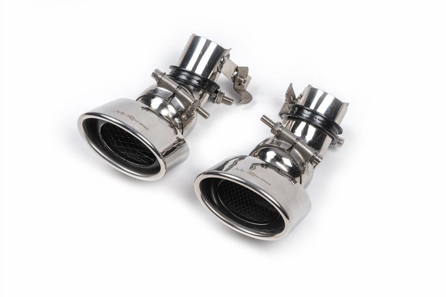 Mercedes E-class W211 2002-2009 Exhaust Tips V2 (2 pcs) Image