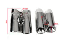 Mercedes S-class W220 1998-2005 Exhaust Tips V2 (2 pcs) photo 2