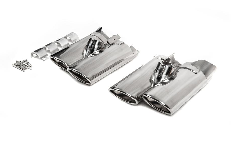 Mercedes S-class W220 1998-2005 Exhaust Tips V2 (2 pcs) Image