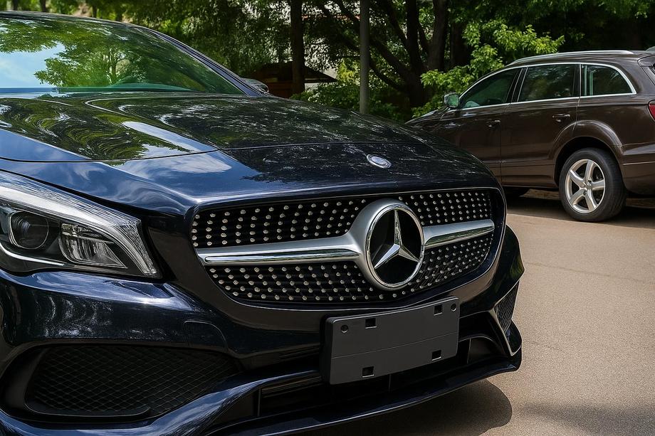 Mercedes CLA C117 2013-2019 Front Grille (2013-2016, Diamond Silver) Image