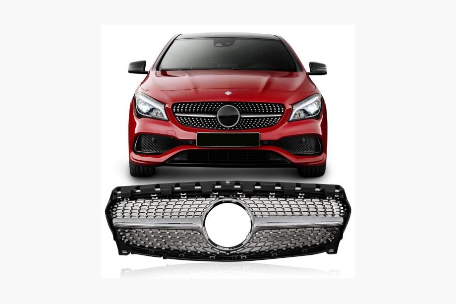 Mercedes CLA C117 2013-2019 Front Grille (2017-2019, Diamond Silver) Image