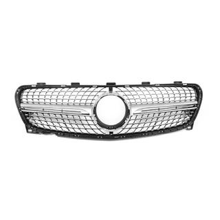 Front Grille Diamond Silver (2017-2019) Mercedes GLA X156 2014-2019 photo 2