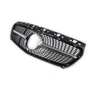 Front Grille Diamond Silver (2012-2015) Mercedes A-сlass W176 2012-2018 photo 3