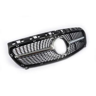 Front Grille Diamond Silver (2012-2015) Mercedes A-сlass W176 2012-2018 photo 4