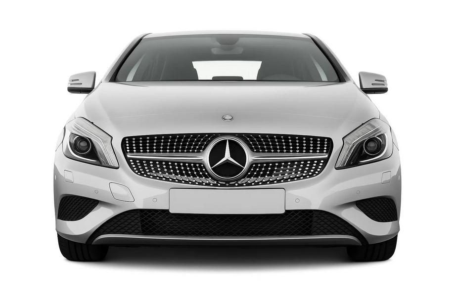 Mercedes A-class W176 2012-2018 Front Grille Diamond Silver (2012-2015) Image