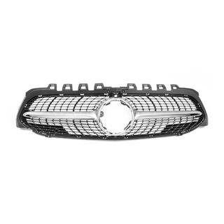 Front Grille Diamond Silver (for 2018-2022) Mercedes A-сlass W177 2018- photo 2