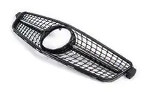 Mercedes C-class W204 2007-2015 Front Grille Diamond Black photo 3