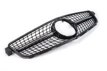 Mercedes C-class W204 2007-2015 Front Grille Diamond Black photo 4