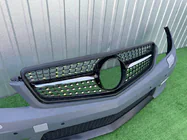 Mercedes C-class W204 2007-2015 Front Grille Diamond Black photo 6