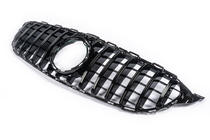 Mercedes C-class W205 2014-2021 Front Grille Panamericana GT (for Avantgarde/AMG-Line/C43 AMG) 2018+, with camera photo 12
