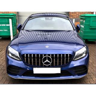 Front Grille Panamericana GT (for Avantgarde/AMG-Line/C43 AMG) Mercedes C-сlass W205 2014-2021 photo 2