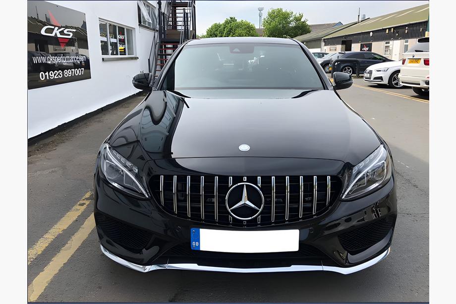 Mercedes C-class W205 2014-2021 Front Grille Panamericana GT (for Avantgarde/AMG-Line/C43 AMG) Photo 6