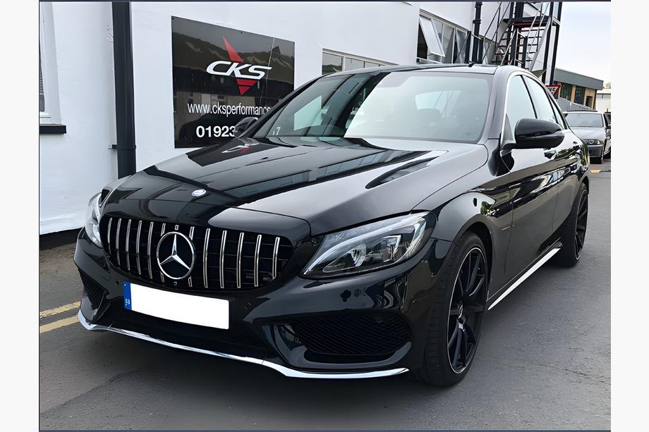 Mercedes C-class W205 2014-2021 Front Grille Panamericana GT (for Avantgarde/AMG-Line/C43 AMG) Photo 8